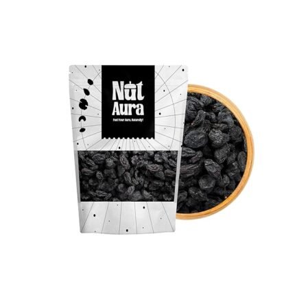 Nut Aura 200 gms Black Raisins | Natural sweetener & energy source | Soft, juicy seedless kishmish | Rich in iron & antioxidants | Ideal for snacking, baking, desserts