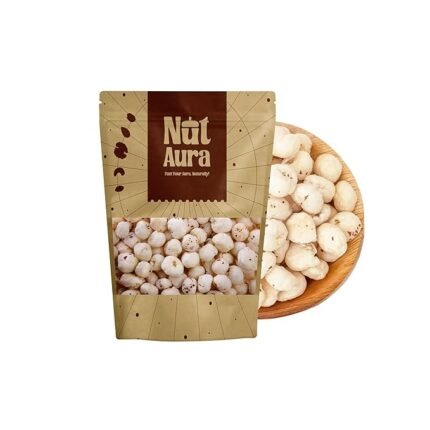 Nut Aura 100 gms Fox Nuts | Low-calorie healthy snack | Lightly roasted crunchy makhana | Rich in protein & calcium | Ideal for guilt-free snacking