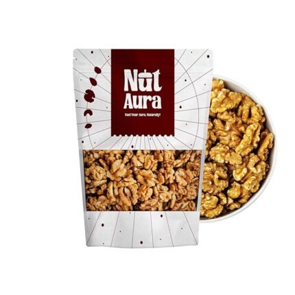 Nut Aura 200 gms Walnuts Kashmiri | Promotes brain health | Premium Kashmiri akhrot | Rich in Omega-3 & antioxidants | Ideal for snacking, baking, wellness