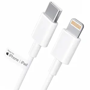 UNBREAKcable USB C to Lightning Cable (1M) | MFi Certified Fast Charging PD Cable Compatible for iPhone 15/14/13/12/11/X/8, iPad | Durable Braided Type C to Lightning Charger Cord