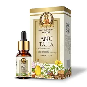 Anu Taila Nasal Drops 10 ml | Anu Oil / Anu Tailam / Anu Thailam for Nasya | Classical Ayurvedic Nasal Oil for Nose Care, Nasal Comfort & Clear Breathing Support | For Nasal Use Only