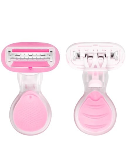 Caredone Body Razor for Women's Hair Removal |1 Pc | With Travel Case | 3-Blade Precision | Smooth & Hassle-Free Shaving on the Go (Pink)