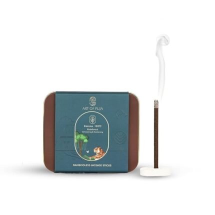 Rainforest Bambooless Sticks-27 Premium Dhoop Sticks for Pooja & Meditation | Natural Fresh Forest Aroma | Long Lasting & Low Smoke | Free Dhoop Holder | Reusable Tin Box