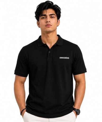 Men's Cotton Rich Solid Polo Tshirt | Collar Tshirts | Half Sleeves | Plain-Regular Fit T-Shirt for Men