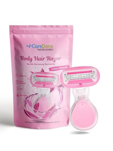 Caredone Portable Body Hair Razor – Mini Bikini Razor for Women, Smooth & Gentle Shaving, Perfect for Travel (1)