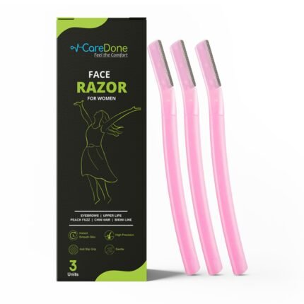 Caredone Eyebrow painless facial hair remover for face and body, safety razor, eyebrow shapers for saloon, spa, beauty parlor, personal use. (Women Face Razor)