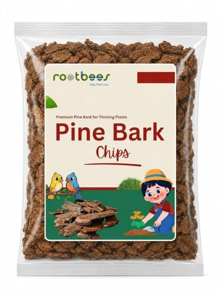 Pine Bark Chips for Plants & Garden Mulch (Pack of 500gm) | Moisture Retention, Weed Control & Root Protection | Premium Landscaping Mulch for Indoor & Outdoor Plant