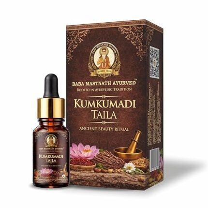 Kumkumadi Tailam Face Oil 10 ml | Kumkumadi Oil for Face/Kunkumathi Thailam With Kashmiri Saffron & Sandalwood for Glowing Skin, Dark Spots & Radiance