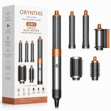 Air Ultra Pro 6-In-1 Multi-Styler with BLDC Digital Motor | Curl, Dry, Smooth and Volumize | Heat-Protective Airflow | 1 Year Warranty,1300 Watts