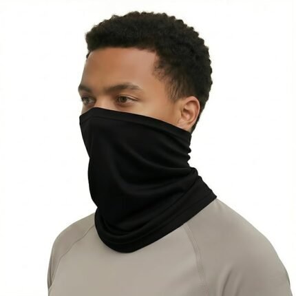 4 Way Stretch Unisex Bandana Face Mask - UV and Dust Protection, Breathable Cool Pass Neck Gaiter, Sweat Absorbing Helmet Liner, Multi Sports Protective Scarf for Bikers